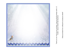 Watching for the Sleigh Blank Insert Plaque