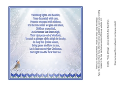 Watching for the Sleigh Verse Insert Plaque