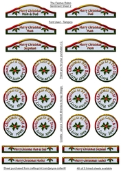 The Festive Robin Sentiment Sheet 2