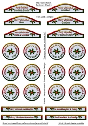 The Festive Robin Sentiment Sheet 3