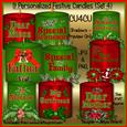 9 Personalized Festive Candles (set 4) Cu4cu