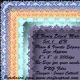 8 Fancy Edged Mats Set 1 Cu