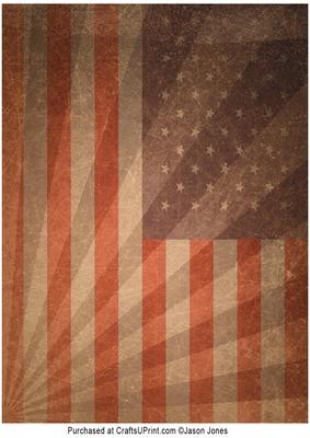 Vintage Stars and Stripes Flag Background