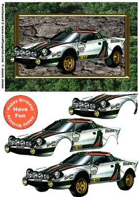 Rallying Birthday Card Front