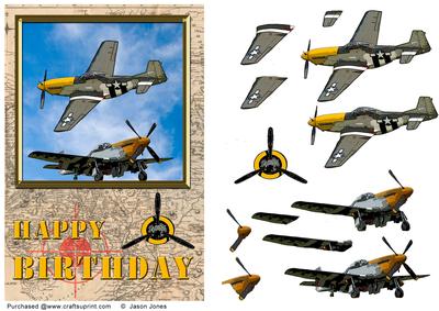 Ww2 Fighters Card Front