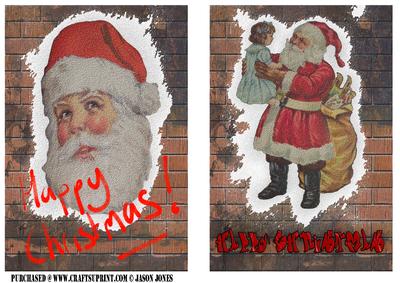 Street Art Style Christmas Cards