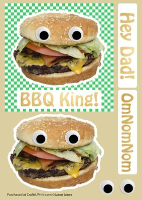 Fathers Day Birthday Burger