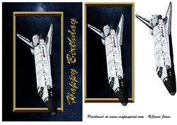 Space Shuttle Card Front