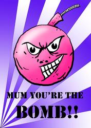 You're the Bomb A4 Card Front