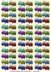 Vw Camper Van Background Sheet