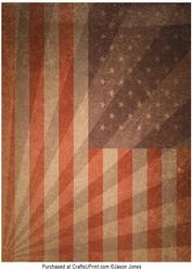 Vintage Stars and Stripes Flag Background
