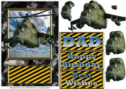Birthday Chopper Card Front