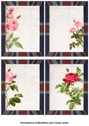 Union Flag (jack) Floral Frame Toppers