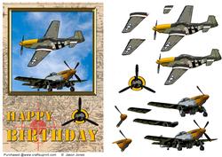 Ww2 Fighters Card Front