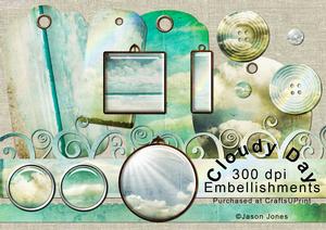 Cloudy Days Digi Embellishments