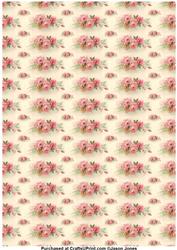 Pink Rose Backing Paper