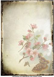 Pink Floral Backing Paper