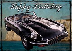 Classic E Type A4 Card Front.