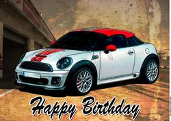 Mini Coupe A4 Card Front