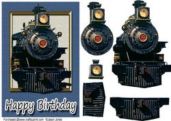 Steam Train Card