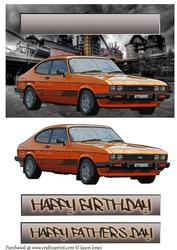 Retro Car Father's Day Card