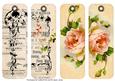 Butterflies and Flowers Vintage Bookmarks - Set Two