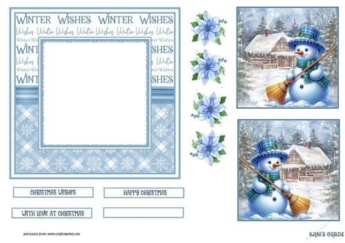 blue plaid snowman sheet with two toppers