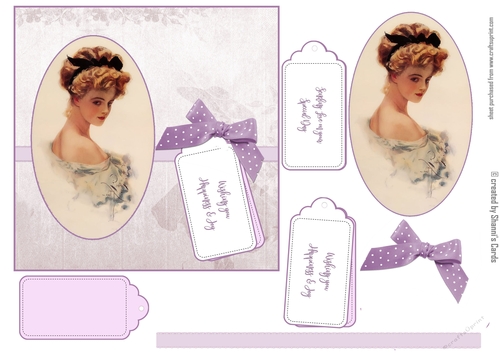 Vintage Oval sheet Lilac
