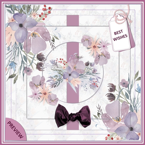 Hazy floral corners mini kit