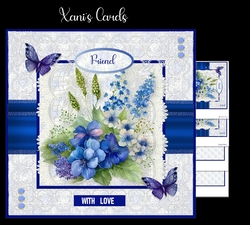 Pretty Flowers - Blue