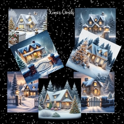 Christmas Cottage Scenes 1