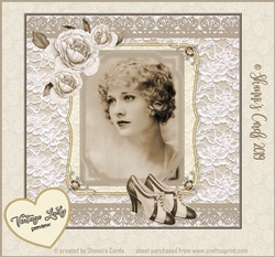 Vintage Lace framed mini kit