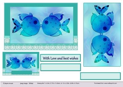 Kissing Fish - with Love and Best Wishes