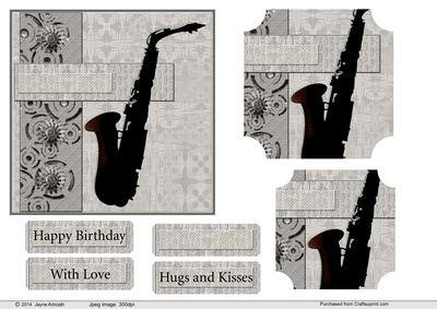 Saxophone Instrument in Silhouette