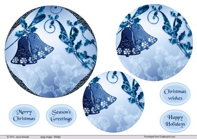 5.5 Christmas Bells in Blues