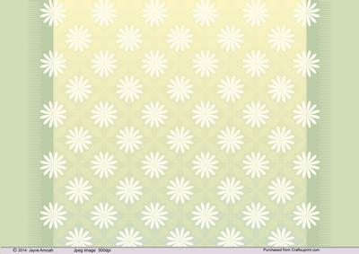 White Daisies in Yellows and Green