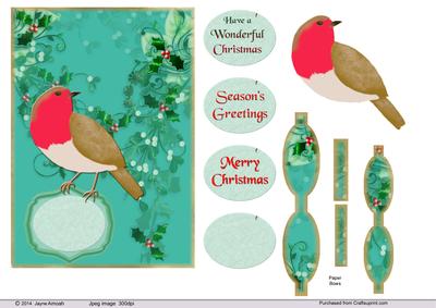 Robin in Christmas Flora