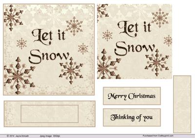 Let It Snow in Brown Tones