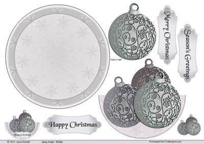 3 Baubles 5 - Rocker Card