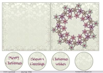 Christmas Snow Flake Wreath