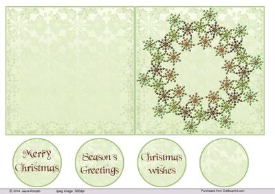 Christmas Snow Flake Wreath 2