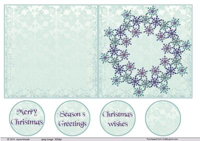 Christmas Snow Flake Wreath 3