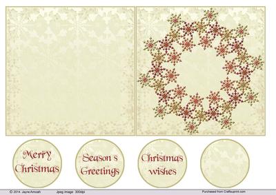 Christmas Snow Flake Wreath 5