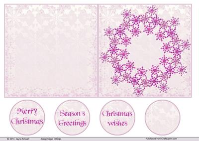 Christmas Snow Flake Wreath 4