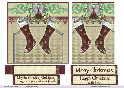 Christmas Stockings and Wreath2