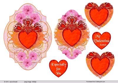 My Valentine Xoxo Shaped Topper