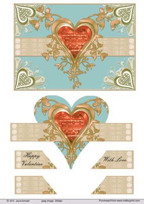 Decorative Hearts 3-heart Decoupage