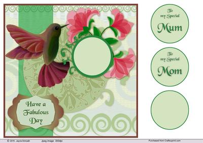 Humming Bird and Flowers -to a Special Mum/mom 3