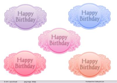 Happy Birthday Floral Sentiments 2