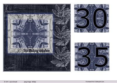 Birthday Wishes for 30 and 35 in Blues